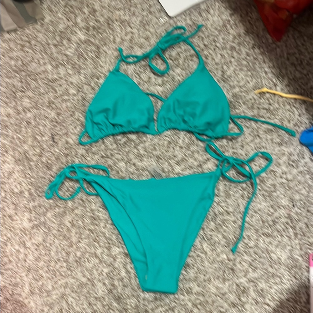 Teal Bikini Set